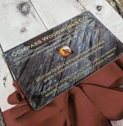 Gift Card Homepage - Brad Taylor Compass Woodworks
