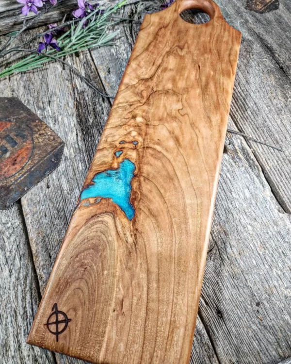 Wild Cherry Serving Board with Chartreuse Fills