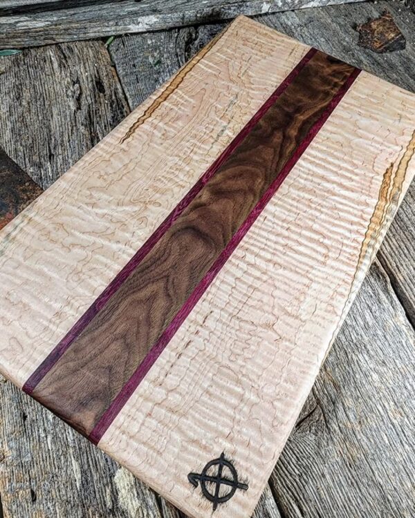 Curly Ambrosia Maple, Purpleheart, & Walnut